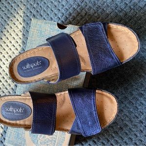 Softspots sandals, navy blue, 9 M